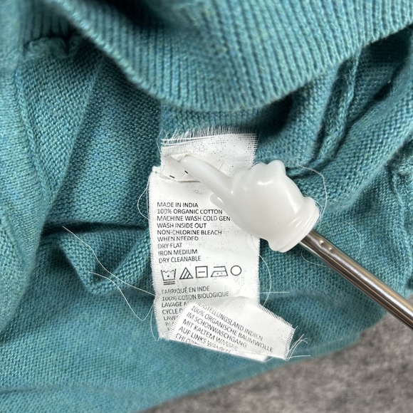 prAna Long Sleeve Base Layer Shirt Women's Small Teal Asymmetrical Causal Boho - Picture 7 of 8